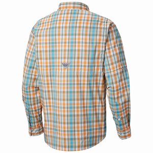 Columbia PFG Super Tamiami™ Långärmad Tröja Herr Orange/Blå (UMGSV1023)